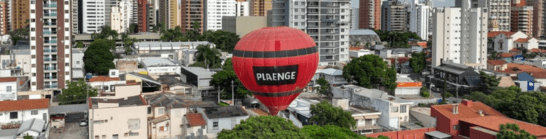 Balão revela vista que apartamentos terão em bairro nobre de Campinas
