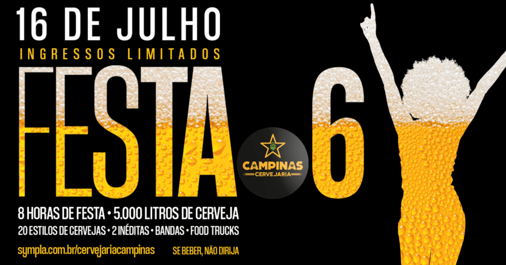 Cervejaria Campinas completa 6 anos com grande festa