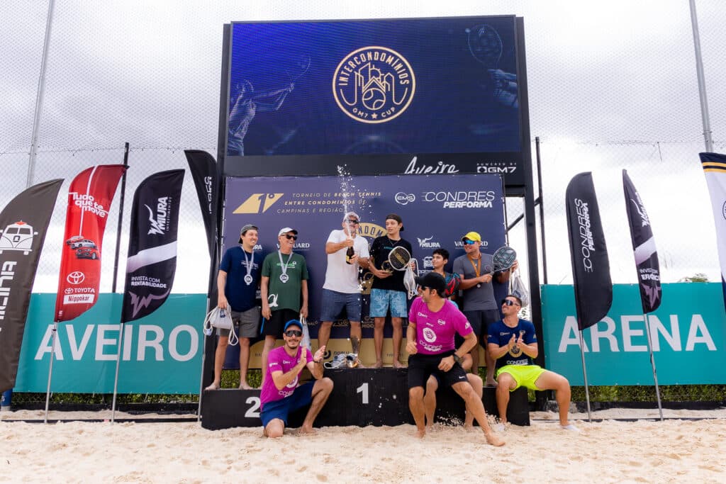 Primeiro torneio de beach tennis entre condomínios caiu no gosto público