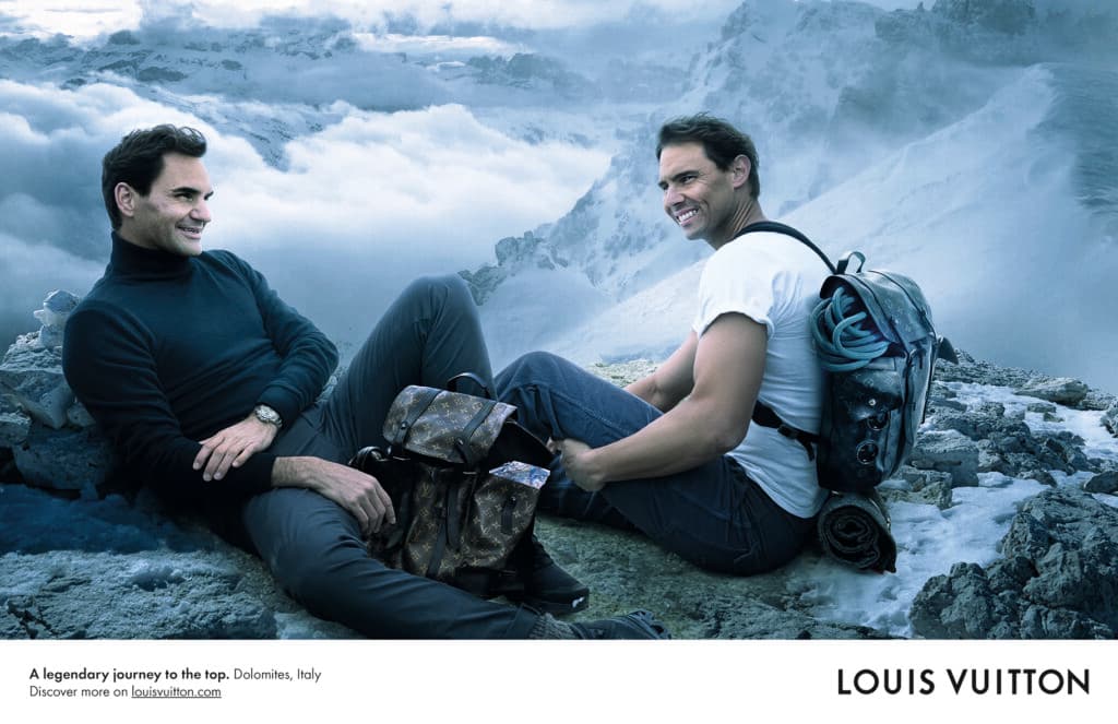 LV apresenta nova campanha com Federer e Nadal